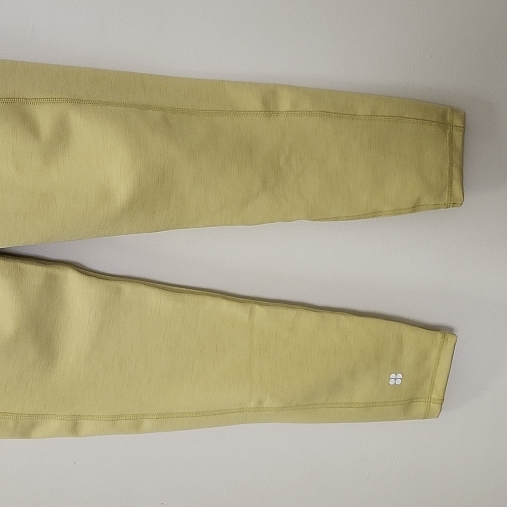 Sweaty Betty Super Sculpt 7/8 Length Leggings yellow Green Size Medium - Picture 9 of 16